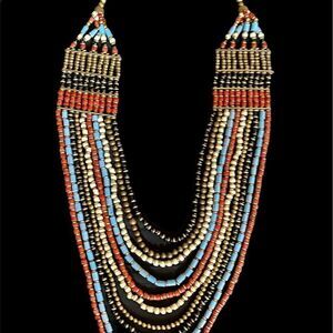 VINTAGE tribal multicolored necklace